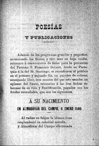 Poesías y publicaciones