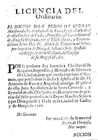 Licencia del ordinario