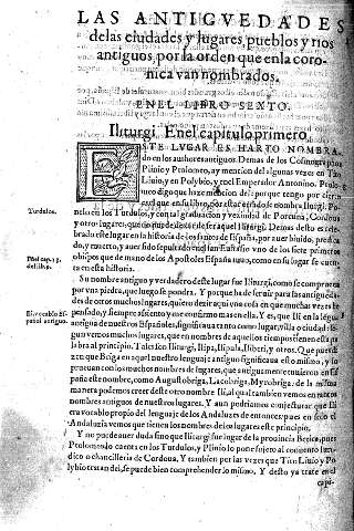 Las antiguedades de las ciudades y lugares, pueblos y rios antiguos, por la orden que en la coronica van nombrados