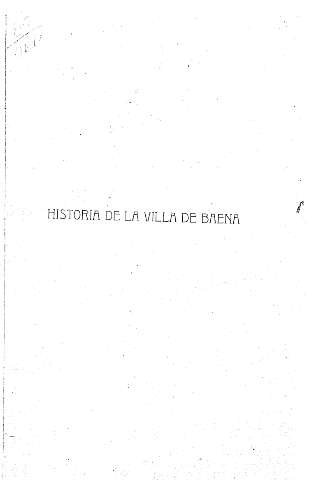 Historia de la villa de Baena