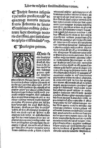 [Liber de exemplis [R inversa] similitudinibus rerum] 1