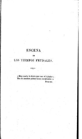 Escena de los tiempos feudales