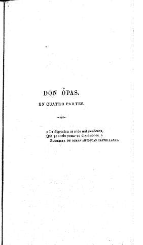 Don Ópas en cuatro partes