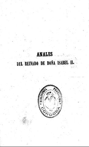 Anales del Reinado de Doña Isabel II