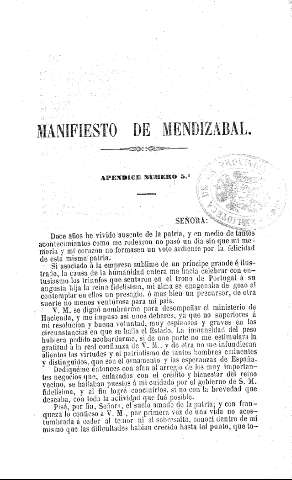 Manifiesto de Mendizabal 