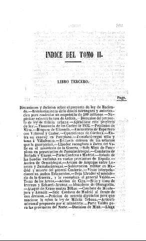 INDICE DEL TOMO II