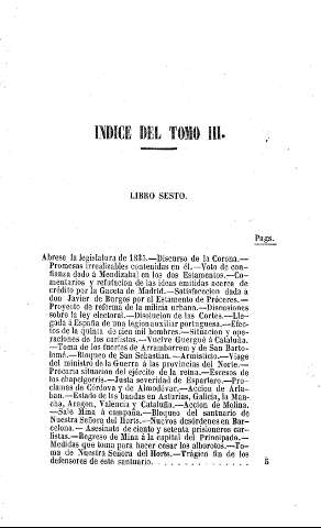 INDICE DEL TOMO III