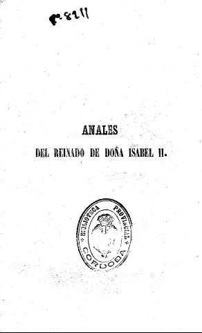 Anales del Reinado de Doña Isabel II