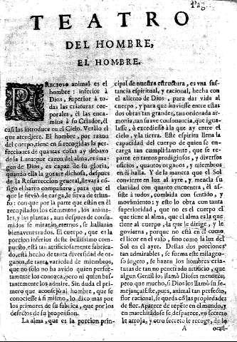 Teatro del hombre, el hombre.