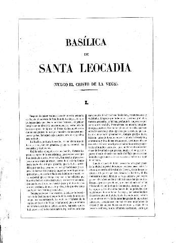 Basílica de Santa Leocadia (vulgo el Cristo de la Vega)