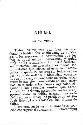 Capitulo I. En la Vega
