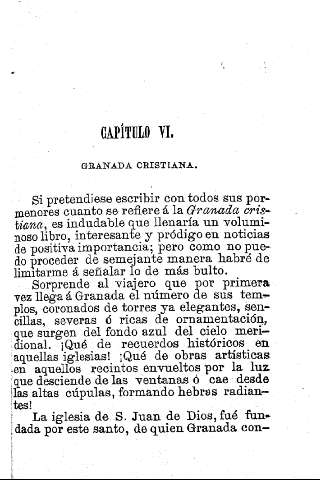 Capítulo VI. Granada Cristiana
