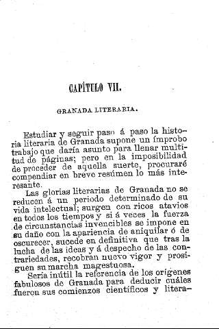 Capítulo VII. Granada literaria