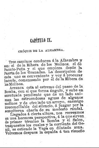 Capítulo IX. Cróquis de la Alhambra