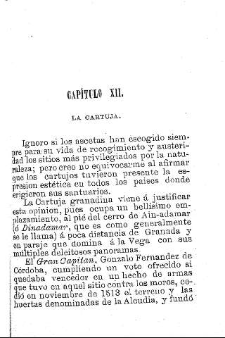 Capítulo XII. La Cartuja