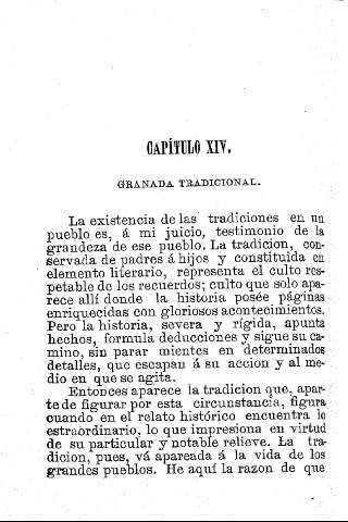 Capítulo XIV. Granada tradicional