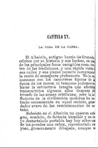 Capítulo XV. La Casa de la Cabra.