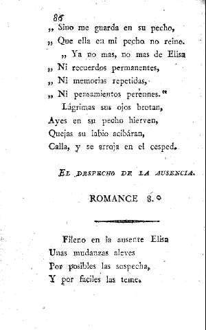 El despecho de la ausencia