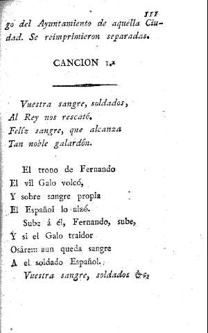 Canción 1º