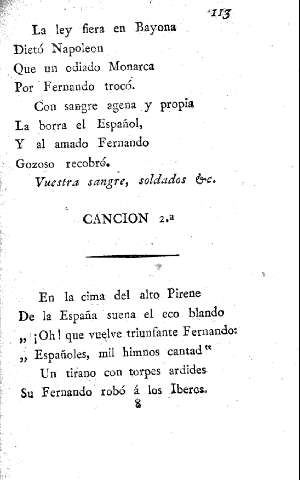 Canción 2º