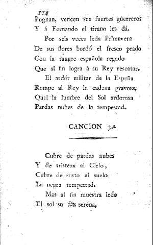 Canción 3º