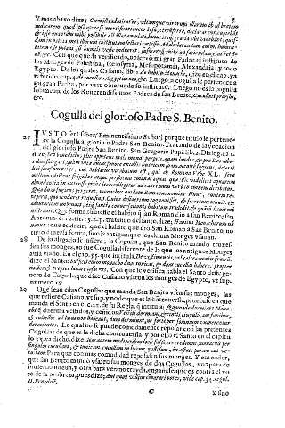 Cogulla del glorioso Padre S. Benito