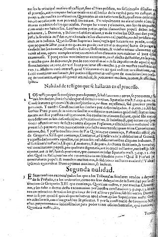 Nulidad de testigos qu ese hallaran en el processo. 