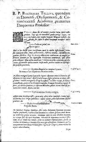 R. P. Balthasar Tellivs...