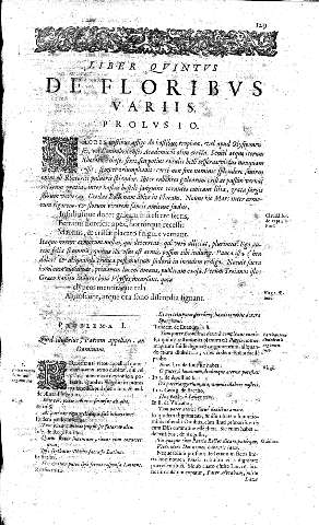 Liber Qvintvs. De Floribvs Variis