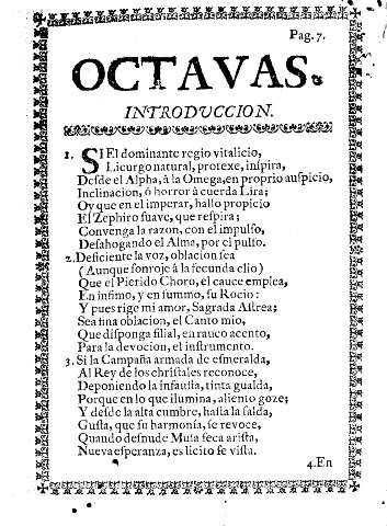 Octavas. Introduccion