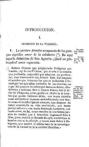 Introducción. I. Definición de la filosofía