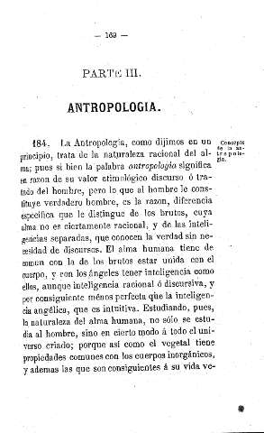 Parte Tercera. Antropología