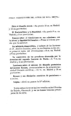 Otras producciones del autor de esta obrita.