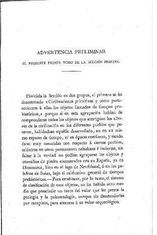 Advertencia Preliminar al presente Primer Tomo de la Sección Primera