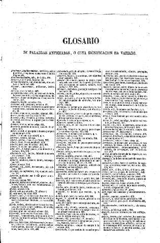 Glosario de palabras anticuadas, ó cuya significación ha variado