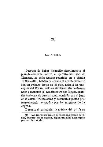 XI. La noche.