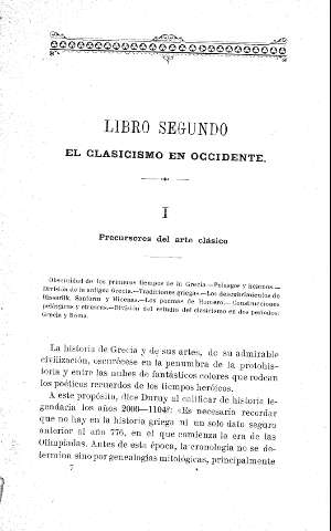 LIBRO SEGUNDO. El Clasicismo en Occidente.