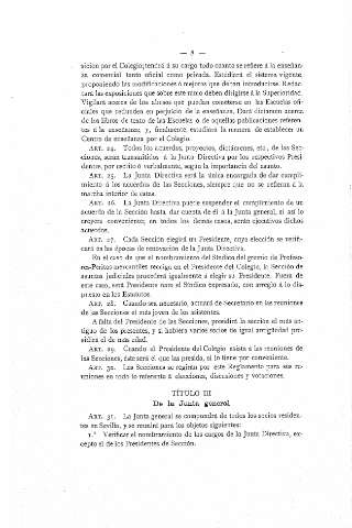 Título III. De la Junta general