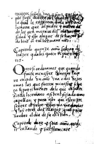 Capitulo quinze. Capitulo diez y seis