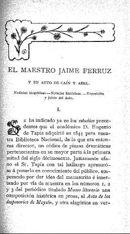 El Maestro Jaime Ferruz y su auto de Caín y Abel.