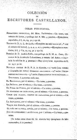 Colección de escritores castellanos.