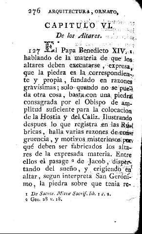 Capitulo VI. De los Altares
