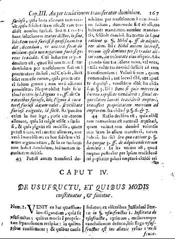 Caput IV. De usufructu, et quibus modis constituatur, et finiatur