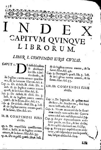 Index capitvm qvinqve librorum.