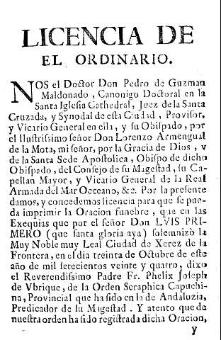Licencia de el ordinario