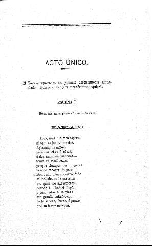 Acto único