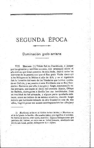Segunda época. Dominación godo-arriana