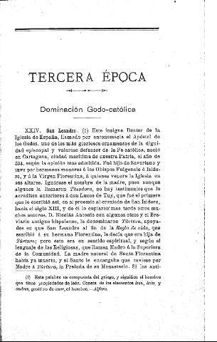 Tercera época. Dominación Godo-católica