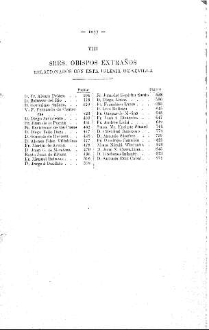 Sres. Obispos extraños relacionados con esta Iglesia de Sevilla.