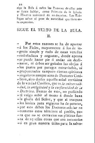 Sigue el texto de la bula. II.